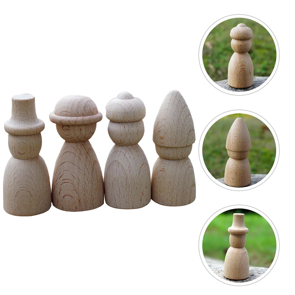 4 Pcs Hat Wooden Ornament DIY Graffiti Dolls Toys Kids Crafts Sand Table Peg Adornments Miniature Decor Model Child Hats
4 Pcs Hat Wooden Ornament DIY Graffiti Dolls Toys Kids Crafts Sand Table Peg Adornments Miniature Decor Model Child Hats