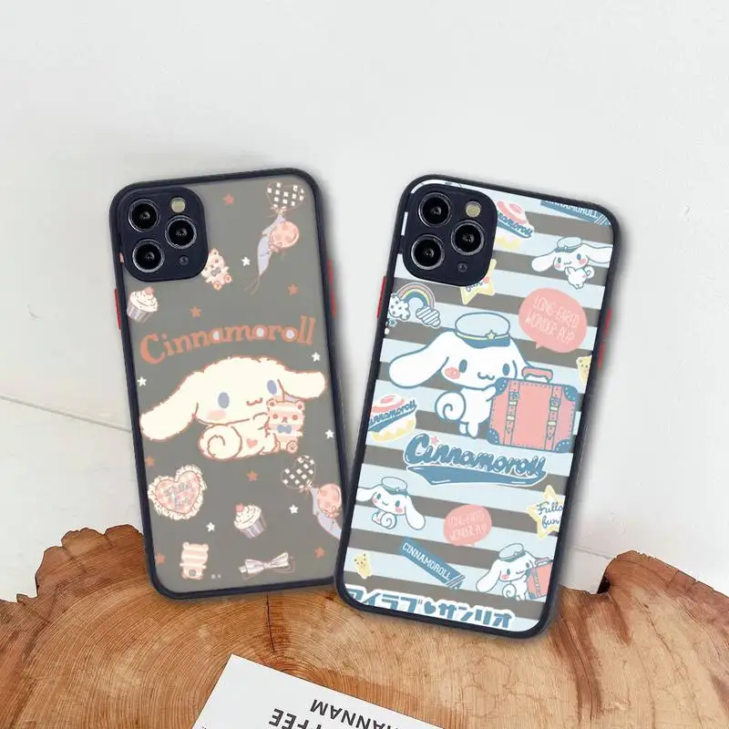 Sanrio Cinnamoroll Dog Phone Case For iphone 13 12 11 Pro Max Mini XS 8 7 Plus X SE 2020 XR Matte Transparent Cover 
Sanrio Cinnamoroll Dog Phone Case For iphone 13 12 11 Pro Max Mini XS 8 7 Plus X SE 2020 XR Matte Transparent Cover