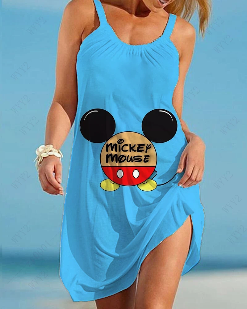 Fashion Summer New Disney Mickey Loose Beach Dress Creative Cartoon Printing Casual Sling Dress Female 2022 Hot Sale
Fashion Summer New Disney Mickey Loose Beach Dress Creative Cartoon Printing Casual Sling Dress Female 2022 Hot Sale
