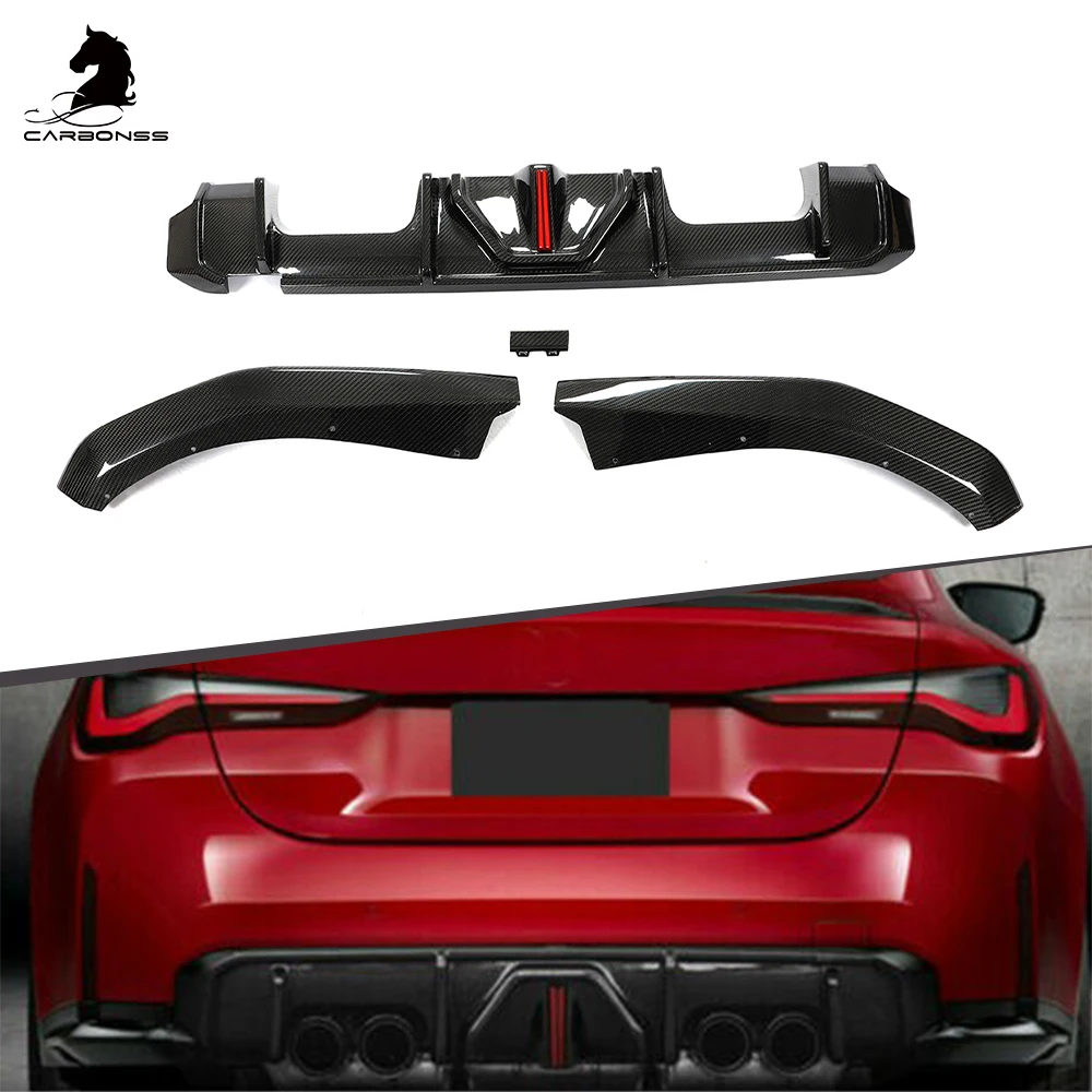 Rear Diffuser Splitter Dry Carbon Rear Bumper Lip With LED For BMW M3 M4 G80 G82 G83 2021+
Rear Diffuser Splitter Dry Carbon Rear Bumper Lip With LED For BMW M3 M4 G80 G82 G83 2021+