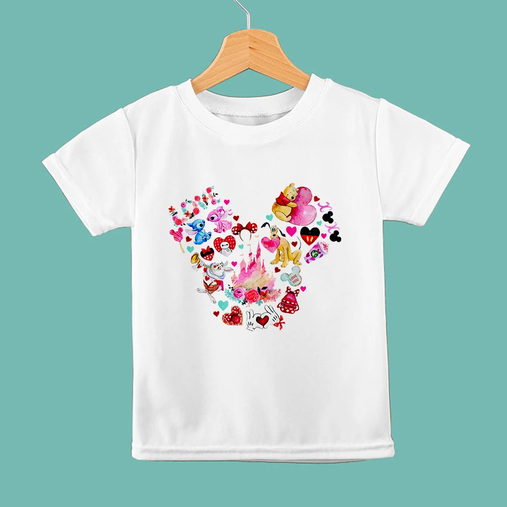 Disney Child T-Shirts Comfy White Tops Mickey Mouse Head Print O Neck Popular Casual Kids T Shirts Summer New Baby Girl Boy Tees
Disney Child T-Shirts Comfy White Tops Mickey Mouse Head Print O Neck Popular Casual Kids T Shirts Summer New Baby Girl Boy Tees