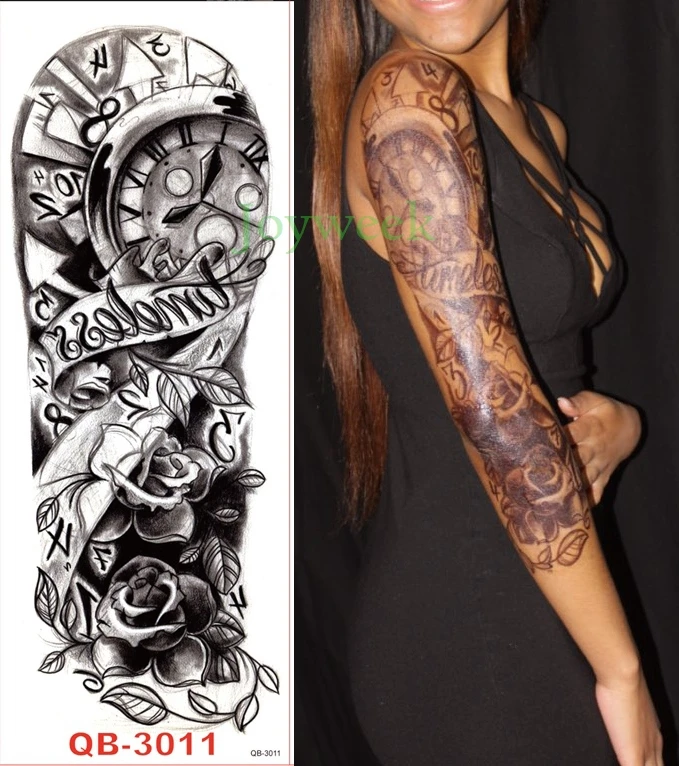 Waterproof Temporary Tattoo Sticker arm clock letter flower old school tatto sleeve flash tatoo fake tattoos for men women girl
Waterproof Temporary Tattoo Sticker arm clock letter flower old school tatto sleeve flash tatoo fake tattoos for men women girl