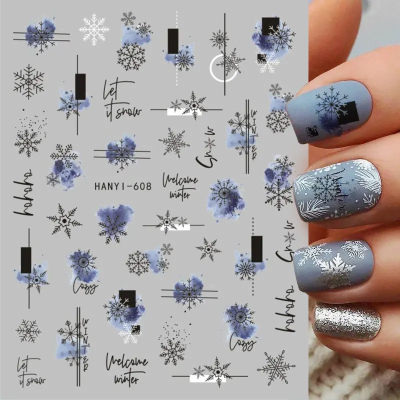 3D Nail Sticker Christmas Snowflakes Self Adhesive Nail Decals Winter Autumn Colorful Flower Maple Leaf Pattern Nail Decoration
3D Nail Sticker Christmas Snowflakes Self Adhesive Nail Decals Winter Autumn Colorful Flower Maple Leaf Pattern Nail Decoration