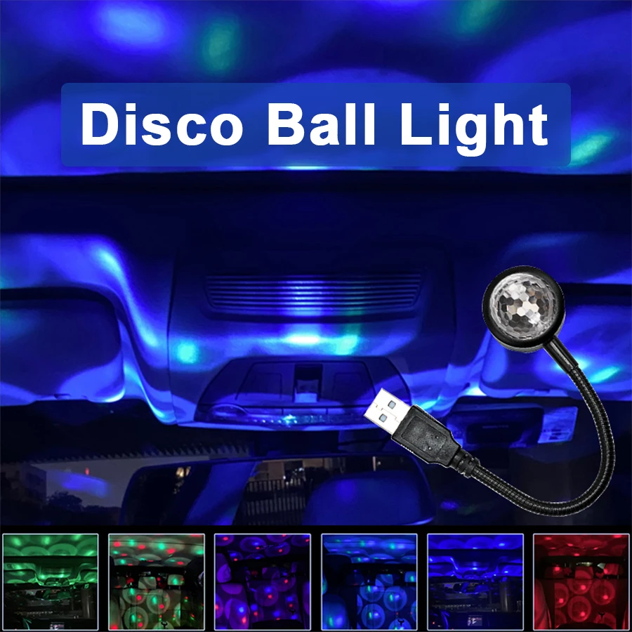 Mini LED Atmosphere Lamp for Room Party Car Decor 10 Modes USB Disco Ball Light Music Rhythm Voice Control Rotating Night Lights
Mini LED Atmosphere Lamp for Room Party Car Decor 10 Modes USB Disco Ball Light Music Rhythm Voice Control Rotating Night Lights