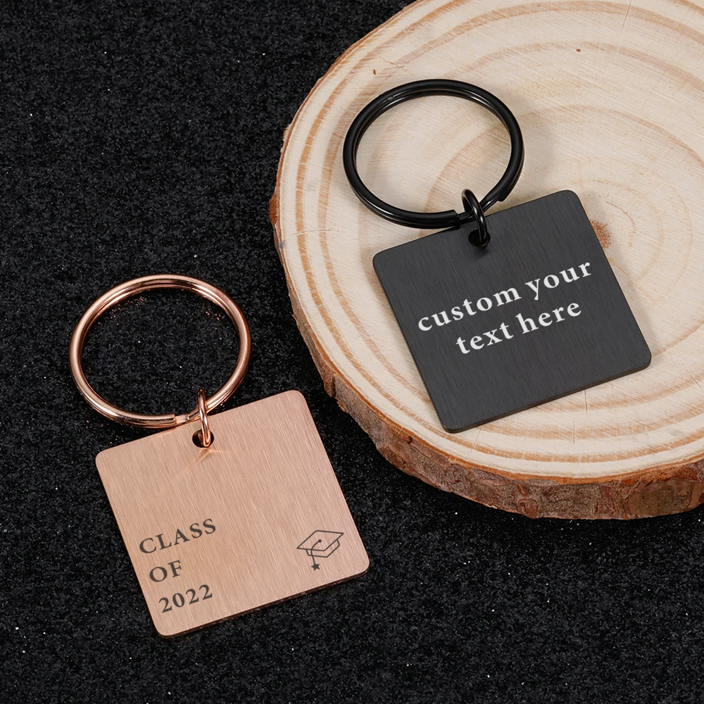 Graduation Season Keychain Stainless Steel Keychain Pendant Graduated Keyring Custom Encouragement Words for Student Classmate
Graduation Season Keychain Stainless Steel Keychain Pendant Graduated Keyring Custom Encouragement Words for Student Classmate