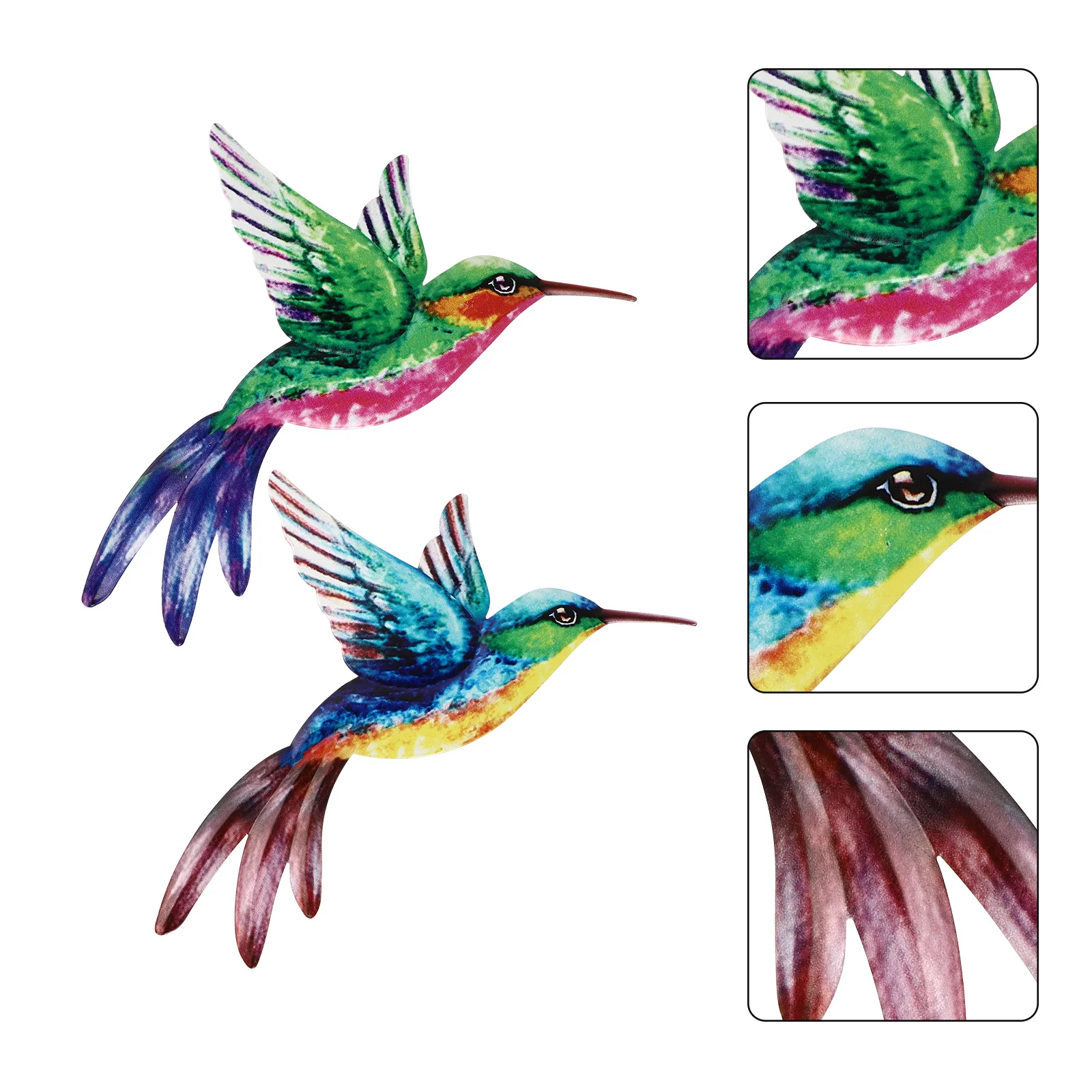 2pcs Iron Crafts Iron Hummingbird Wall Hanging Decors Indoor Outdoor Decorations
2pcs Iron Crafts Iron Hummingbird Wall Hanging Decors Indoor Outdoor Decorations