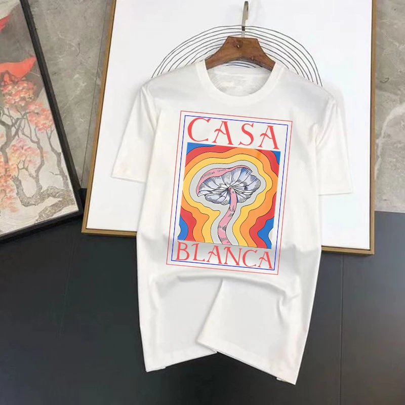 

Casablanca Dreamland Cloud Print CASA короткий рукав T футболка мужчины/женщины теряют все матча прилива роскошный бренд футболка бесплатная доставка Top