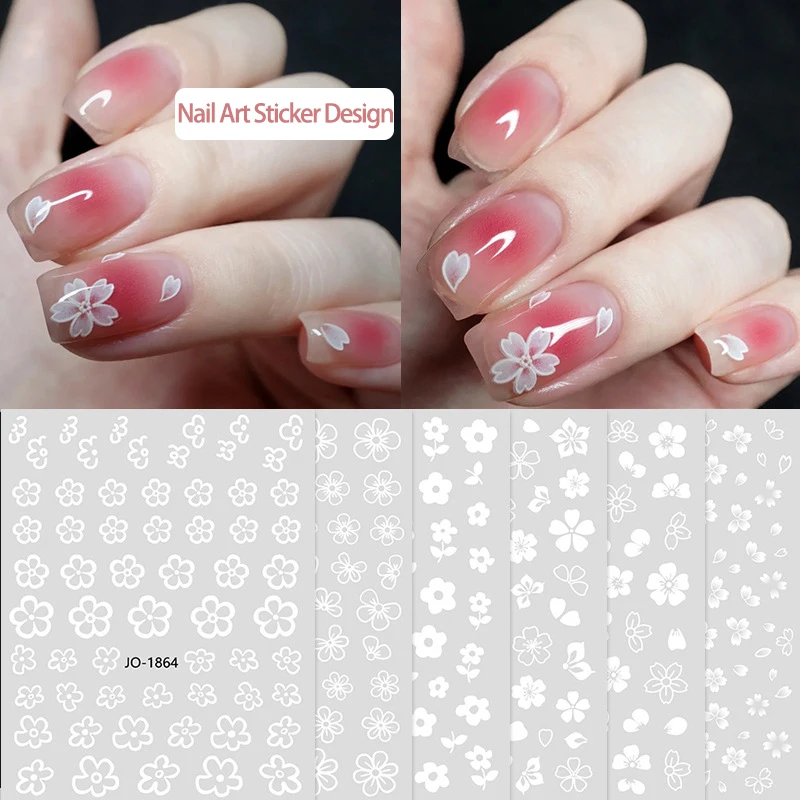 Nail Decoration Stickers Manicure White Cherry Blossom Stickers Spring Summer Ice Camellia Simple Elegant For Nails Tips Beauty
Nail Decoration Stickers Manicure White Cherry Blossom Stickers Spring Summer Ice Camellia Simple Elegant For Nails Tips Beauty