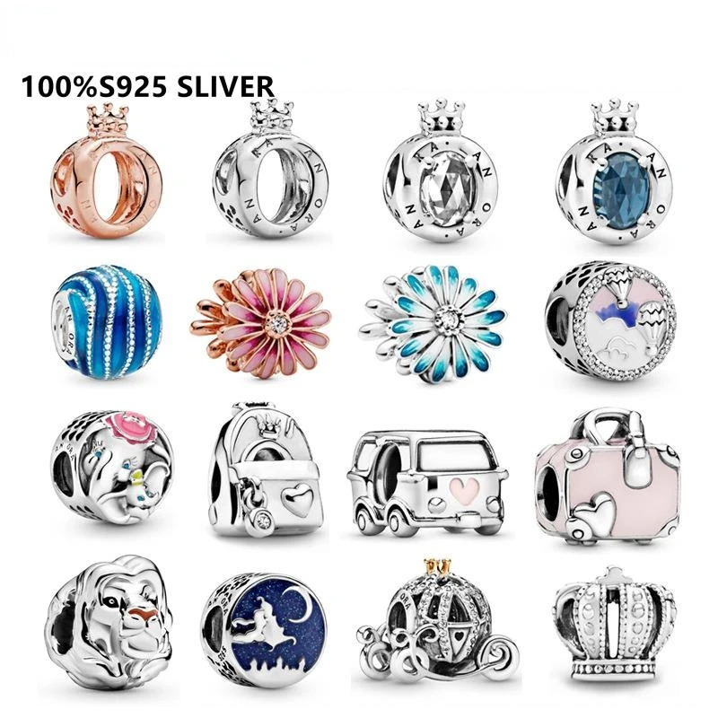 Женский браслет из серебра 100% пробы, с бусинами 
Женский браслет из серебра 100% пробы, с бусинами