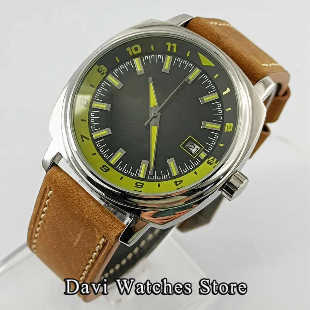 Corgeut 42MM Silver Sterile NH35A Movement Black Mens Watches Automatic Wristwatch for Men Leather Strap Date Display
Corgeut 42MM Silver Sterile NH35A Movement Black Mens Watches Automatic Wristwatch for Men Leather Strap Date Display