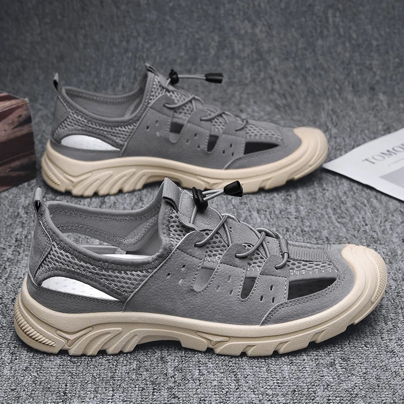 2022 New Summer Fashion Sandals Men Outdoor PU Leather Mesh Beach Mens Shoes Wear Casual Man Sports Sandals Big Size 39-44
2022 New Summer Fashion Sandals Men Outdoor PU Leather Mesh Beach Mens Shoes Wear Casual Man Sports Sandals Big Size 39-44