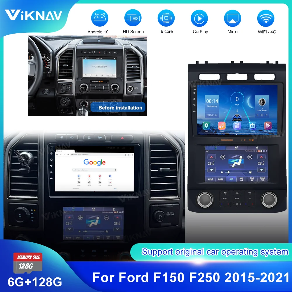 Android10 PX8 12.1Inch 128G Dual Screen Android Car Radio For Ford F150 F250 2015-2021 Stereo DVD Multimedia Plug&Play
Android10 PX8 12.1Inch 128G Dual Screen Android Car Radio For Ford F150 F250 2015-2021 Stereo DVD Multimedia Plug&Play