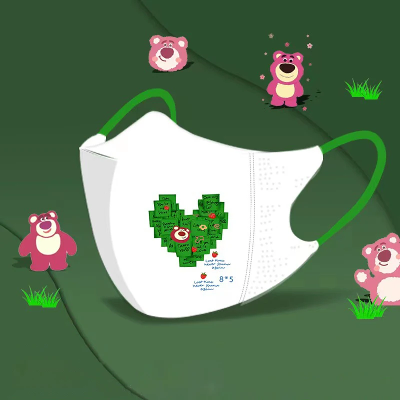 Disney 50-200pcs/bag strawberry bear 3D three-dimensional mask disposable adult cartoon printing cute three-layer protection
Disney 50-200pcs/bag strawberry bear 3D three-dimensional mask disposable adult cartoon printing cute three-layer protection