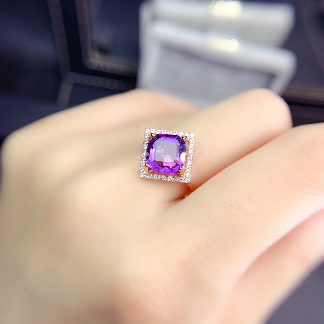 Purple Amethyst Ring Natural Amethyst Wedding Sterling Silver Ring February Birthstone Unique Vintage Style Bridal Ring
Purple Amethyst Ring Natural Amethyst Wedding Sterling Silver Ring February Birthstone Unique Vintage Style Bridal Ring