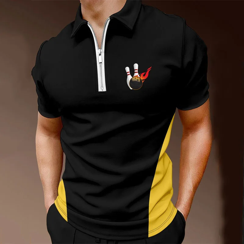 Summer Men's 3D Polo Shirt Fashion Bowling Sport T-shirt Short-Sleeved Zipper Oversized Casual Streetwear Clothing Polo Top
Summer Men's 3D Polo Shirt Fashion Bowling Sport T-shirt Short-Sleeved Zipper Oversized Casual Streetwear Clothing Polo Top