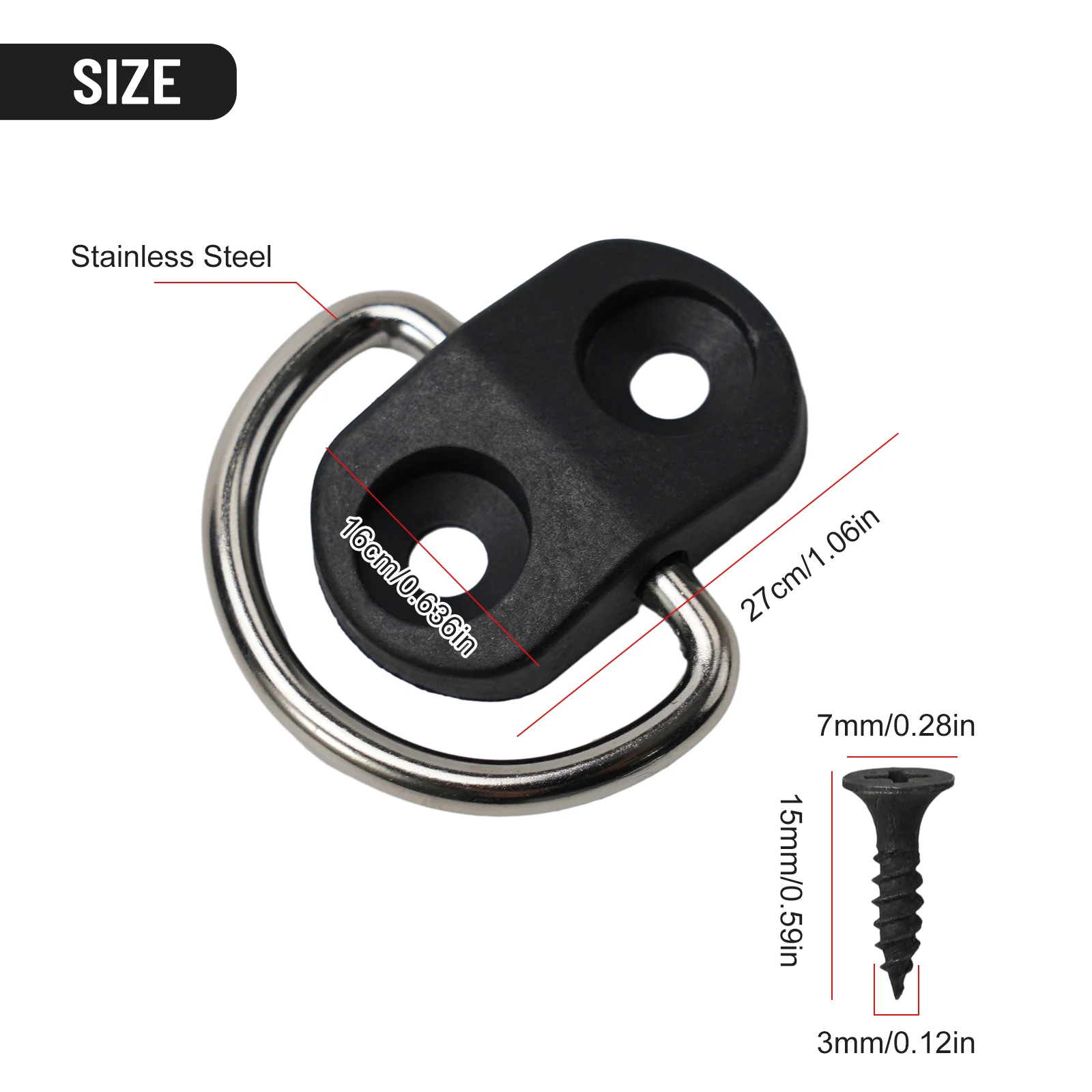 Part Fixings Clips 2X Accessories Cargo Net Fixings Clips Practical Ring Loop Hanging Tie Down Hook Trunk Boot
Part Fixings Clips 2X Accessories Cargo Net Fixings Clips Practical Ring Loop Hanging Tie Down Hook Trunk Boot