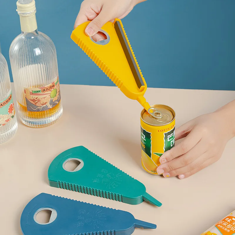 Creative multi-purpose s four one bottle opener antiskid household screw cap can opener canned manually unscrew cap artifact
Creative multi-purpose s four one bottle opener antiskid household screw cap can opener canned manually unscrew cap artifact