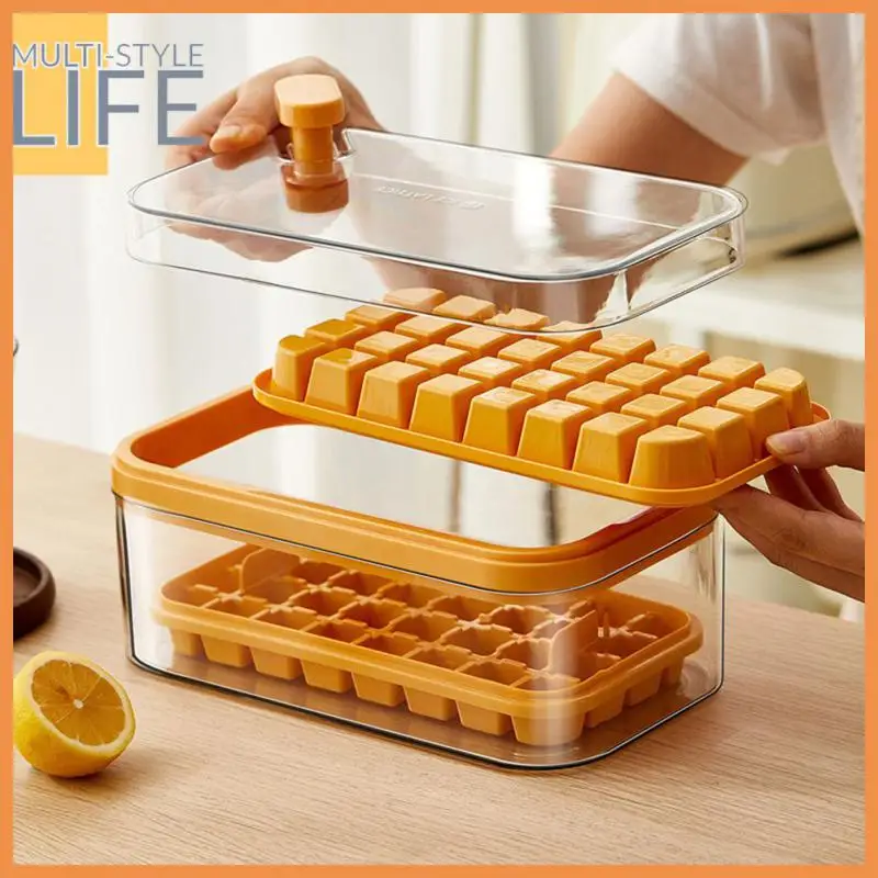With Lid Maker Multifunction Ice Mold Box One-button Press Type With Storage Box Ice Storage Boxes Kitchen Accessories
With Lid Maker Multifunction Ice Mold Box One-button Press Type With Storage Box Ice Storage Boxes Kitchen Accessories