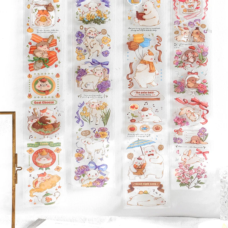 50mm*360mm Animal Farm Series PET Washi Tape Journal Scrapbooking Decorative Stickers Masking Tape Kawaii Stationery Supplies
50mm*360mm Animal Farm Series PET Washi Tape Journal Scrapbooking Decorative Stickers Masking Tape Kawaii Stationery Supplies