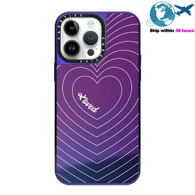CASETIFY Ripple Love Heart Electroplated Purple Mirror Case For Iphone 11 12 13 14 Pro Max 12 13 14 Pro 14 Plus Back Cover E0511
CASETIFY Ripple Love Heart Electroplated Purple Mirror Case For Iphone 11 12 13 14 Pro Max 12 13 14 Pro 14 Plus Back Cover E0511