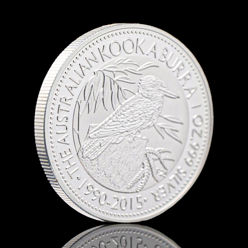 

Silver Plated Australian Kookaburra 2016 1OZ Elizabeth II Queen Australia Souvenirs Coin Medal Collectible Coins