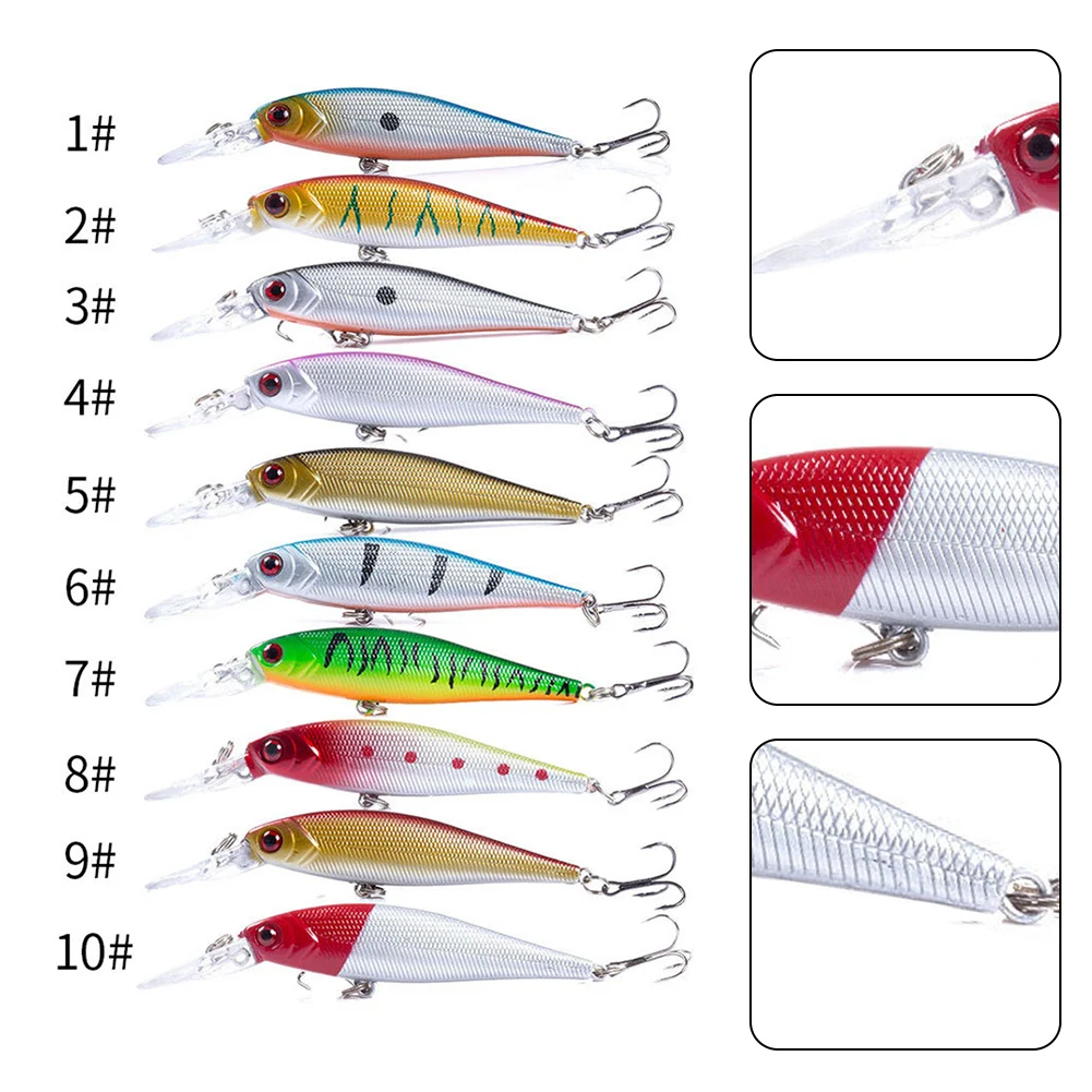 1pc Fishing Lure 10.5cm Artificial Bait Minnow Fishing Lure Bass Crankbait Tackle Wobbler Freshwater Saltwater Fishing Accessory
1pc Fishing Lure 10.5cm Artificial Bait Minnow Fishing Lure Bass Crankbait Tackle Wobbler Freshwater Saltwater Fishing Accessory