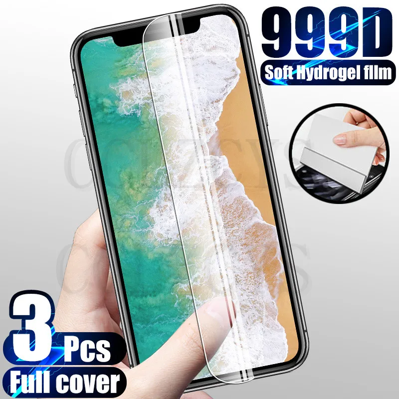 3Pcs Hydrogel Film Screen Protector For iPhone 13 12 Pro X XR XS Max Not Glass On iPhone 7 11 8 Plus 6 SE 2020 Screen Protector
3Pcs Hydrogel Film Screen Protector For iPhone 13 12 Pro X XR XS Max Not Glass On iPhone 7 11 8 Plus 6 SE 2020 Screen Protector