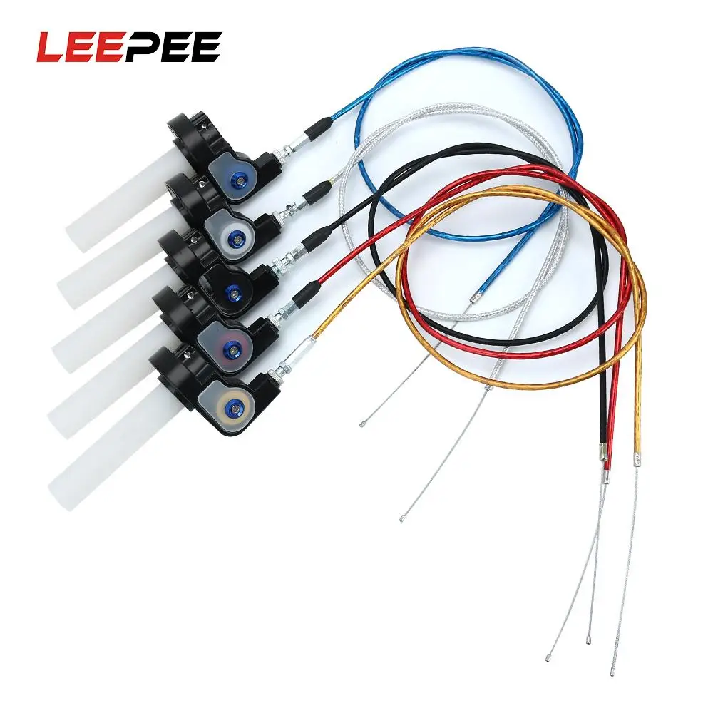 LEEPEE With Throttle Cable 50-250CC Displacement Motorcycle Grips Plastic Aluminum Throttle Grip
LEEPEE With Throttle Cable 50-250CC Displacement Motorcycle Grips Plastic Aluminum Throttle Grip
