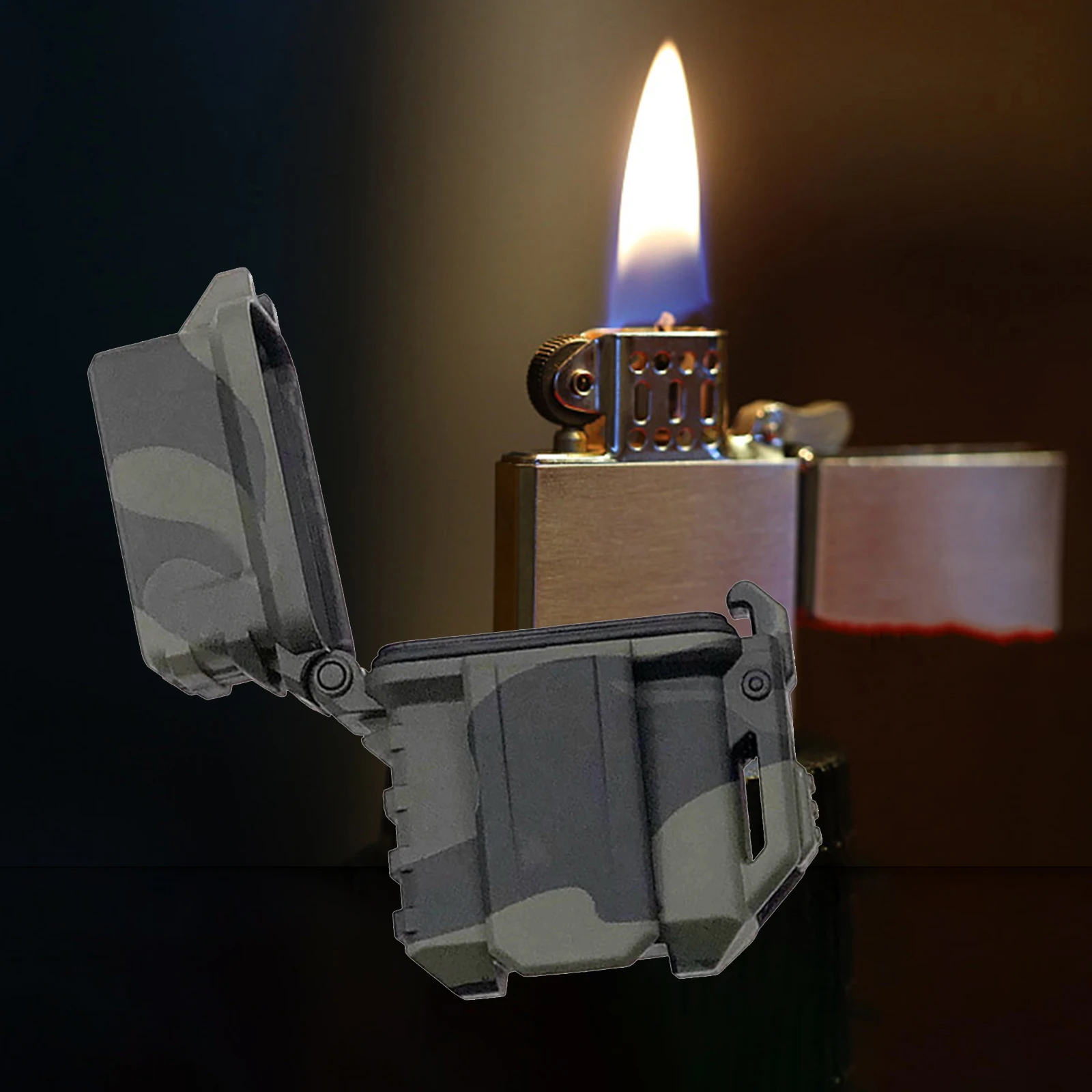 Tactical Lighter Container Organizer Lighter Shell Storage Case Holder For Zippo Inner Tank Outdoor Camping Survival Tool
Tactical Lighter Container Organizer Lighter Shell Storage Case Holder For Zippo Inner Tank Outdoor Camping Survival Tool