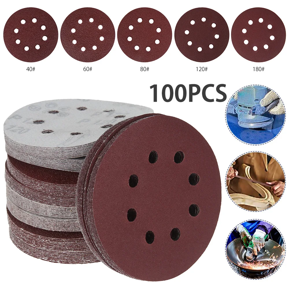 100 Pcs 5 Inch 125mm Round Sanding Discs Hook Loop Sanding Paper Buffing Sheet Sandpaper 8 Hole Sander Polishing Pad Sandpaper
100 Pcs 5 Inch 125mm Round Sanding Discs Hook Loop Sanding Paper Buffing Sheet Sandpaper 8 Hole Sander Polishing Pad Sandpaper