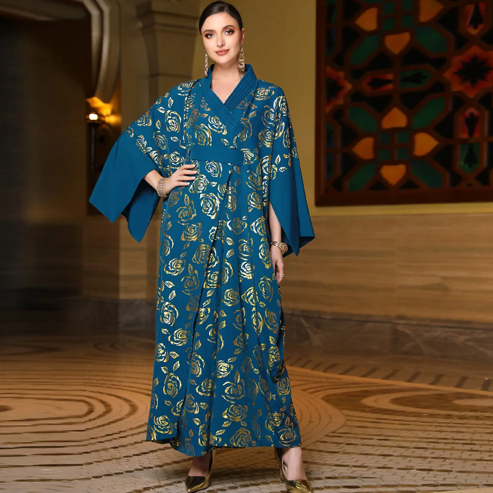 2023 Luxury Eid Blue Muslim Dress for Women Islamic Arabic Femme Kimono Abaya Ramadan Elegnt Eveing Jalabiya Marocain Clothes
2023 Luxury Eid Blue Muslim Dress for Women Islamic Arabic Femme Kimono Abaya Ramadan Elegnt Eveing Jalabiya Marocain Clothes