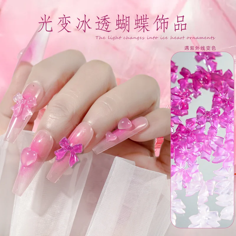 50pcs Color-Changing Nail Art Decorations 3D Camellia Love Bow Nail Rhinestones Charms Mix Size DIY Jewelry Manicure Accessories
50pcs Color-Changing Nail Art Decorations 3D Camellia Love Bow Nail Rhinestones Charms Mix Size DIY Jewelry Manicure Accessories