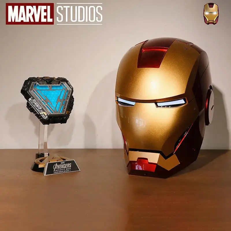 

Avenger Iron Man Mk50 Arc Reactor Tony Stark Heart Of Mark Figure Led Light Model Superhero 1:1 Marvel Toy Chest Lamp Child Gift