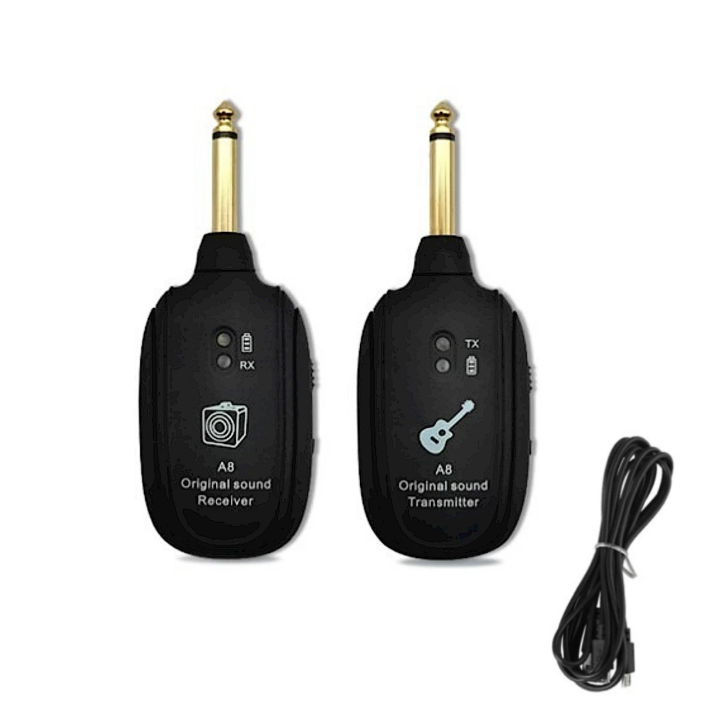 A8 Guitar Pickup UHF Audio Transmitter Receiver Electric Guitar Wireless System for Electric Bass Violin Musical Instrument Part
A8 Guitar Pickup UHF Audio Transmitter Receiver Electric Guitar Wireless System for Electric Bass Violin Musical Instrument Part