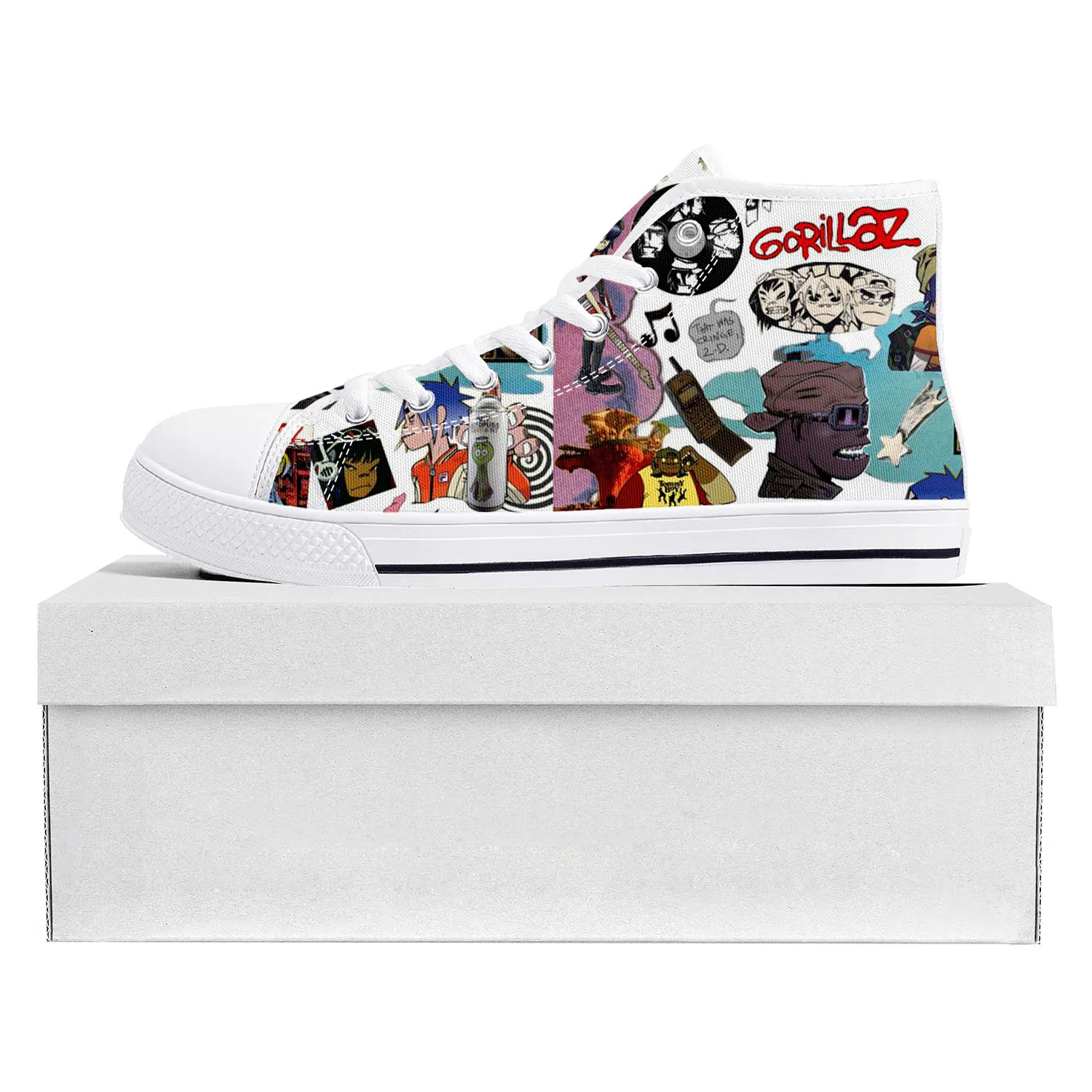 Gorillaz Band высокие высококачественные кроссовки Мужские Женские подростковые холщовые кроссовки на заказ Повседневная обувь для пар обувь на заказ
Gorillaz Band высокие высококачественные кроссовки Мужские Женские подростковые холщовые кроссовки на заказ Повседневная обувь для пар обувь на заказ