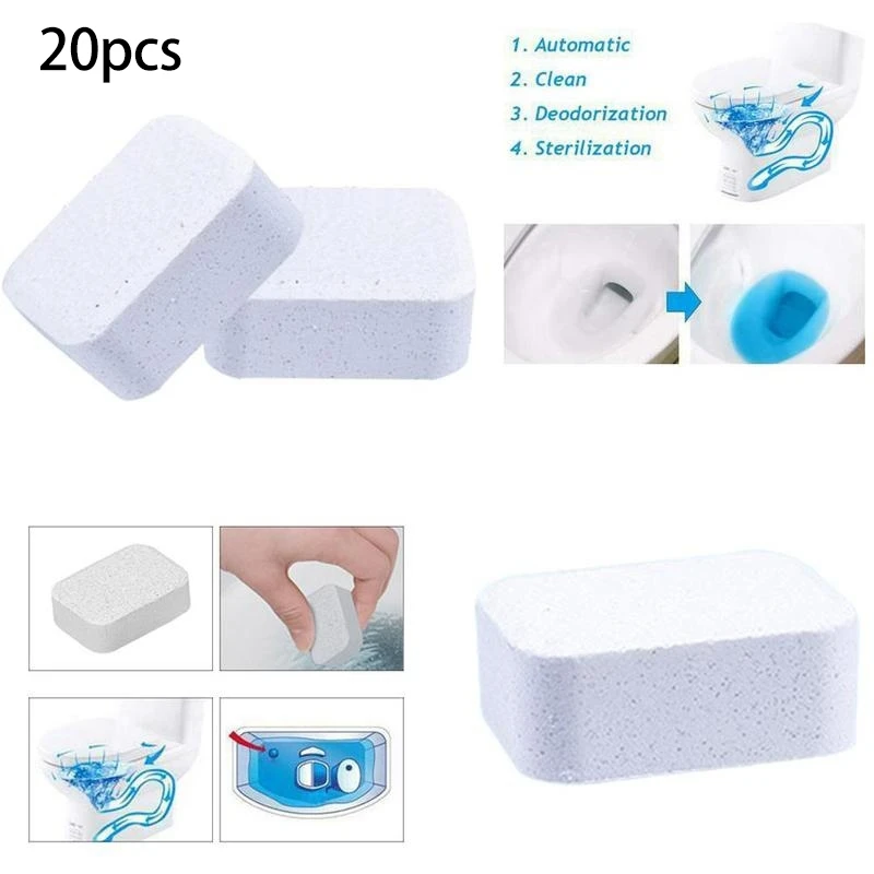 Promotion! 20 Pack Automatic Toilet Bowl Cleaner Tablets-Bathroom Toilet Tank Clean Effervescent Tablets Long-Lasting Lemon Odor
Promotion! 20 Pack Automatic Toilet Bowl Cleaner Tablets-Bathroom Toilet Tank Clean Effervescent Tablets Long-Lasting Lemon Odor