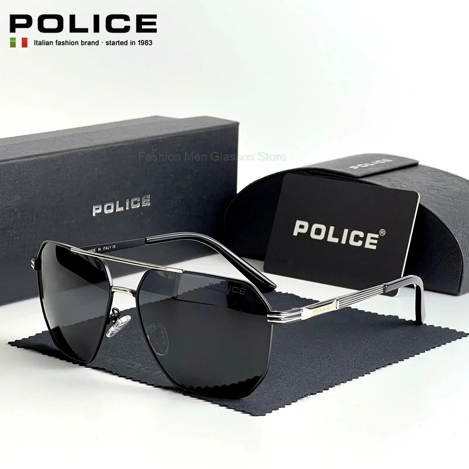Luxury Brand POLICE Fashion Polarized Retro Sunglasses Men Brand Designer Fishing Driving 3889
Luxury Brand POLICE Fashion Polarized Retro Sunglasses Men Brand Designer Fishing Driving 3889