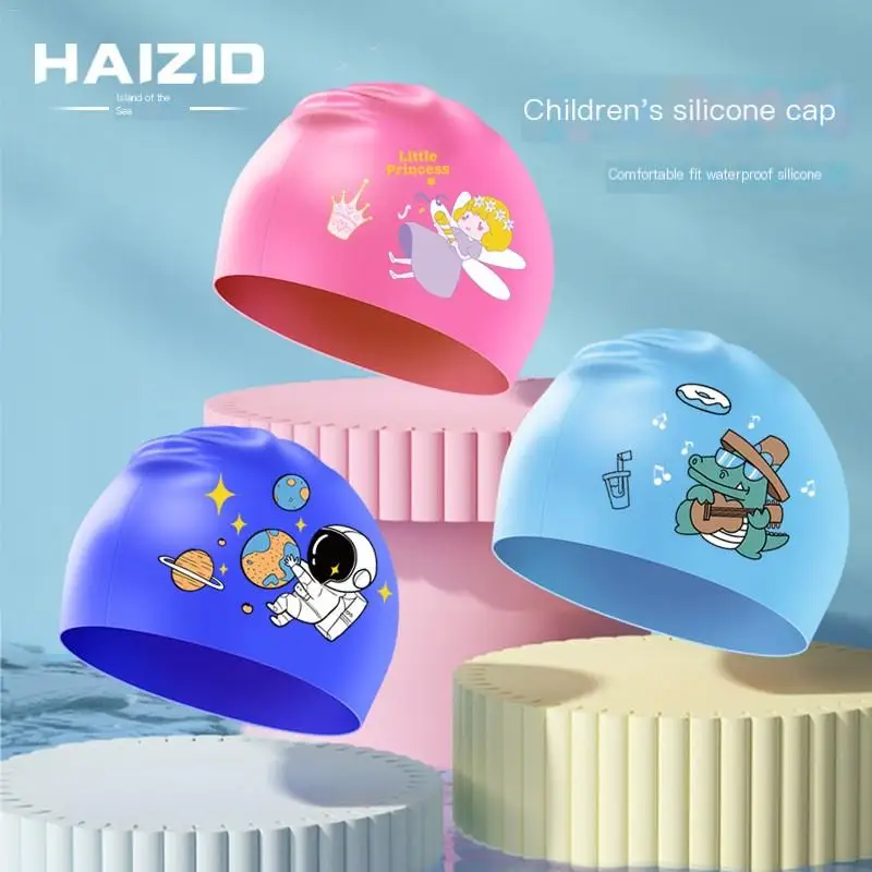 Children's Swimming Caps Silicone Waterproof High Elastic Ear Protection Pool Swimming Hat For Boys Girls Kids Cartoon Swim Caps
Children's Swimming Caps Silicone Waterproof High Elastic Ear Protection Pool Swimming Hat For Boys Girls Kids Cartoon Swim Caps