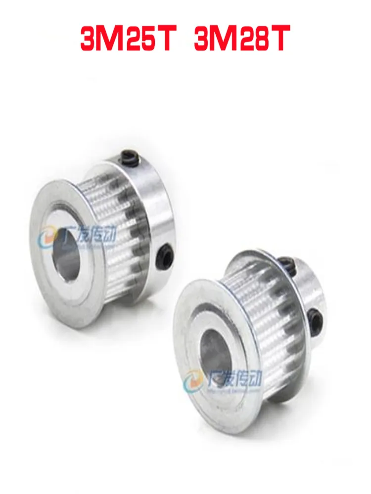 3M-25T/28T Belt Pulley Bore 4/5/6/6.35/8/10/12 Alloy Pulley Wheel Teeth Pitch 3.0 mm BF/ K Shape For Width 10mm 3M Timing Belt
3M-25T/28T Belt Pulley Bore 4/5/6/6.35/8/10/12 Alloy Pulley Wheel Teeth Pitch 3.0 mm BF/ K Shape For Width 10mm 3M Timing Belt