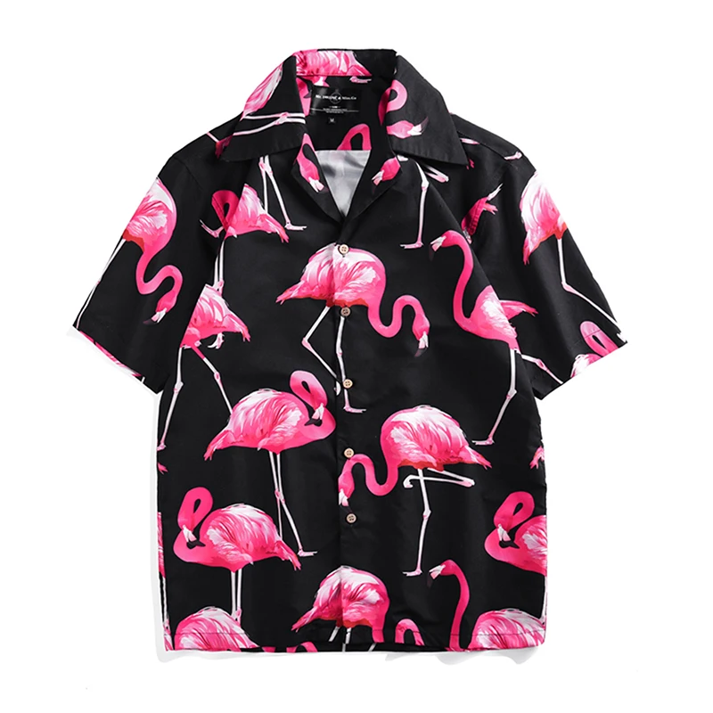 Graphic Mens Hawaiian Shirt Male Casual Camisa Masculina Funny Flamingo Printed Beach Aloha Shirts Short Sleeve Summer Fashion
Graphic Mens Hawaiian Shirt Male Casual Camisa Masculina Funny Flamingo Printed Beach Aloha Shirts Short Sleeve Summer Fashion