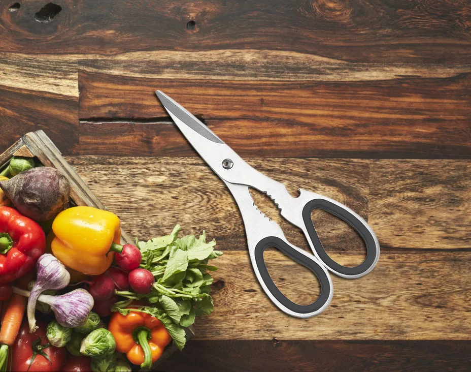 Stainless Steel Kitchen Scissors Multi Functional Household Food Scissors Fruit and Walnut Scissors Can Open The Bottle Cap
Stainless Steel Kitchen Scissors Multi Functional Household Food Scissors Fruit and Walnut Scissors Can Open The Bottle Cap