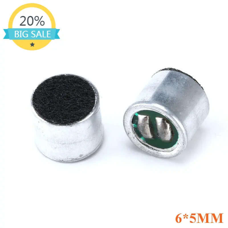 20pcs MIC Capacitive Electret Microphone 6*5mm Pick-Up Sensitivity 52DB Microphone Electret Condenser 6mm x 5mm
20pcs MIC Capacitive Electret Microphone 6*5mm Pick-Up Sensitivity 52DB Microphone Electret Condenser 6mm x 5mm