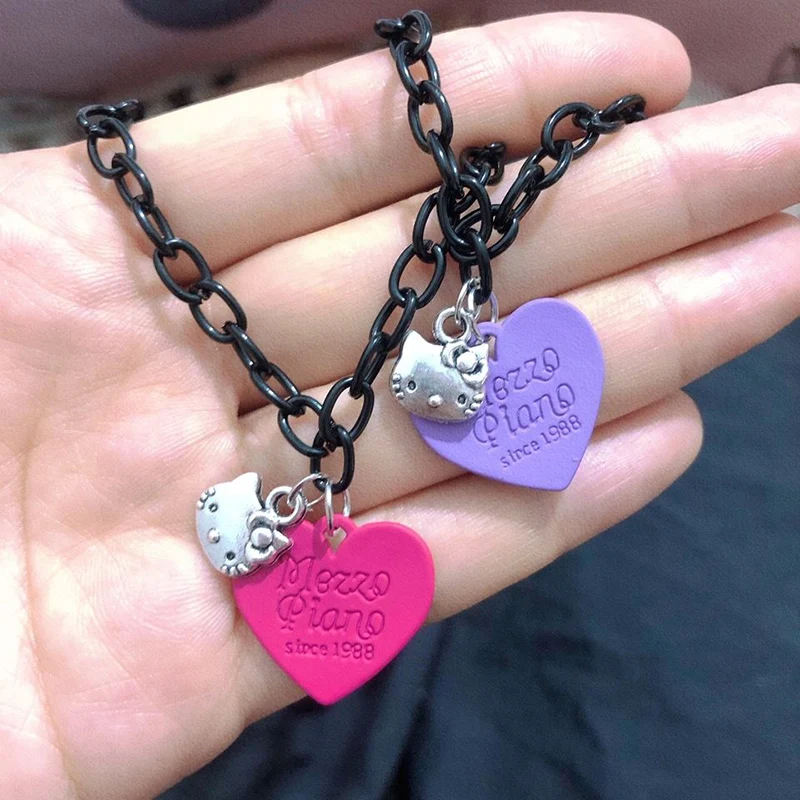 Kawaii Sanriod Necklace Cute Hellow Kittys Kuromi My Melody Cinnamoroll Cartoon Couple Collarbone Necklace Toys for Girls Gift
Kawaii Sanriod Necklace Cute Hellow Kittys Kuromi My Melody Cinnamoroll Cartoon Couple Collarbone Necklace Toys for Girls Gift