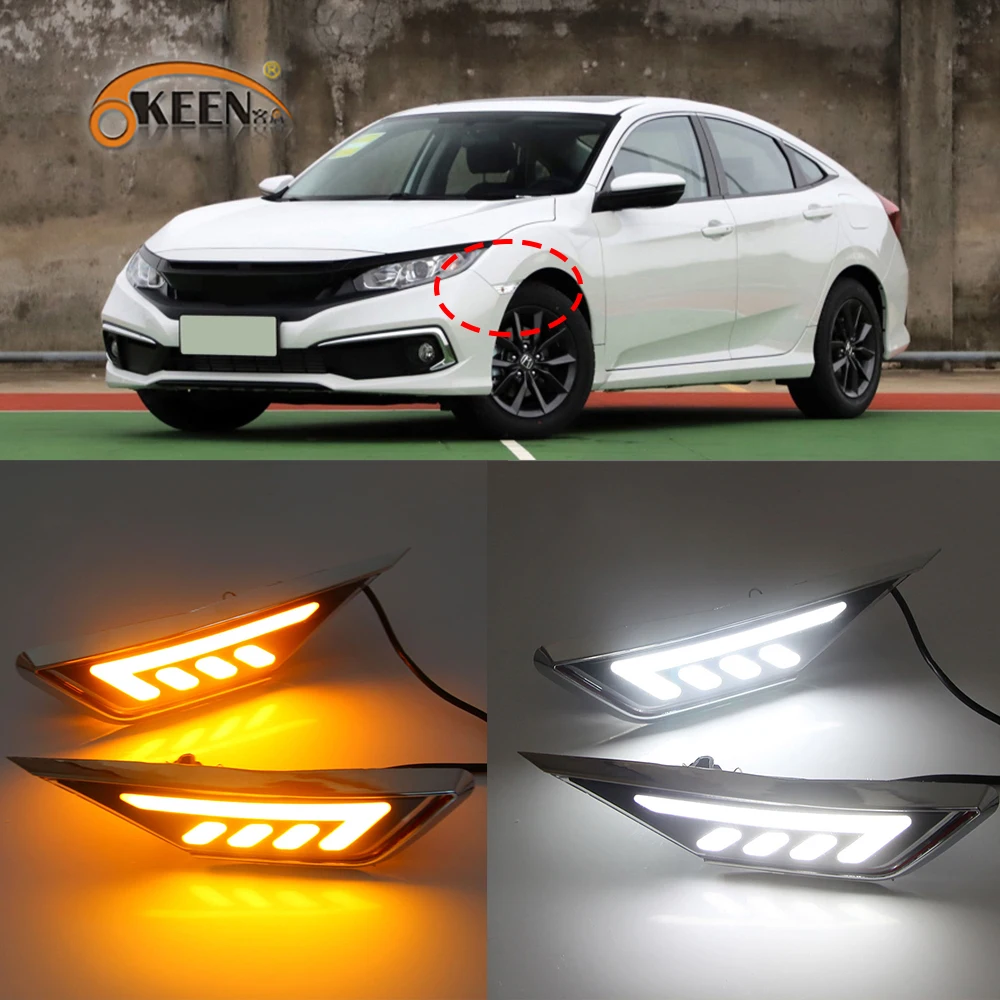 2pcs Led Daytime Running Lights For Honda Civic 2016-2020 Auto Turn Signal Driving Light Cornering Lamp Car Accessories 12v
2pcs Led Daytime Running Lights For Honda Civic 2016-2020 Auto Turn Signal Driving Light Cornering Lamp Car Accessories 12v