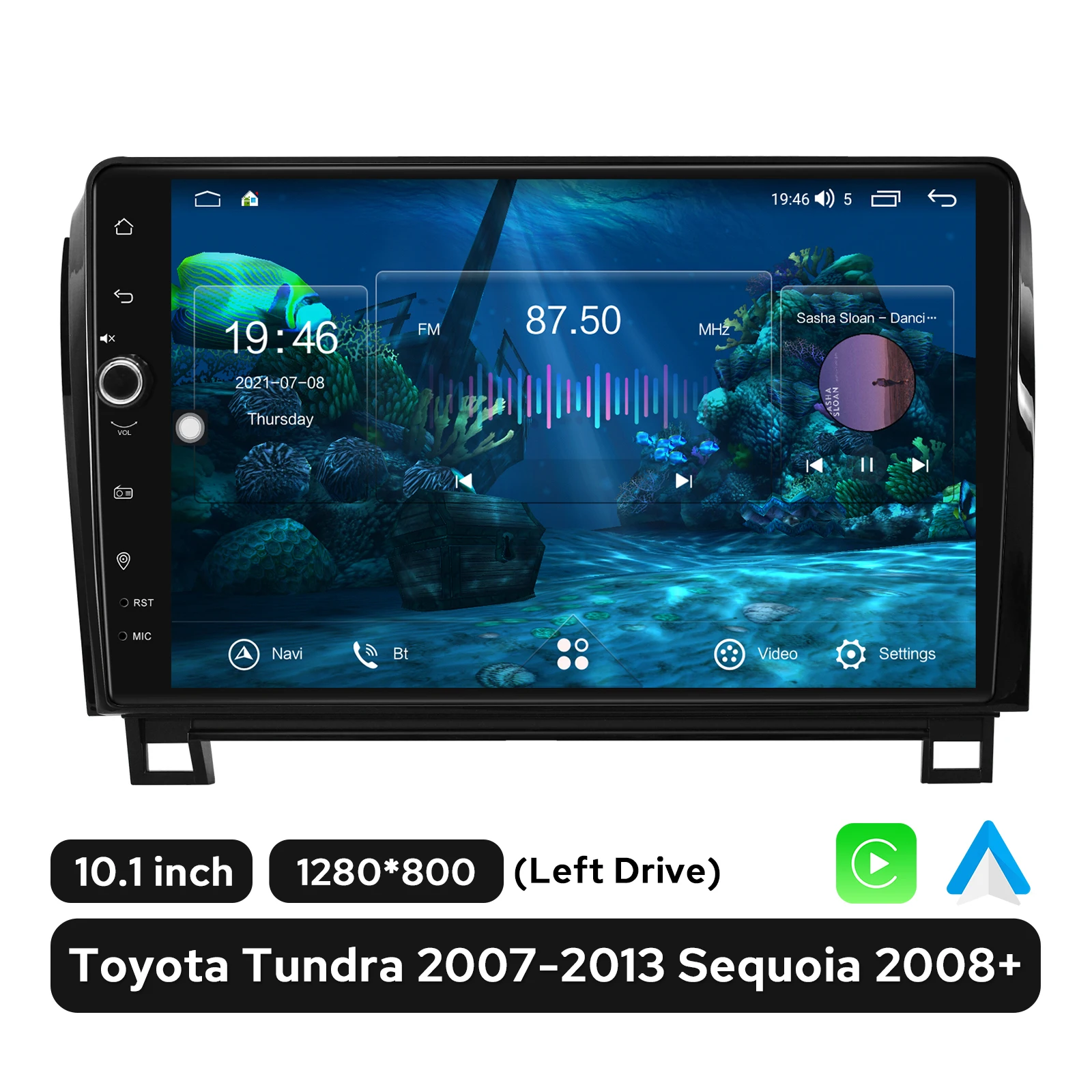 JOYFORWA 10.1 Inch Autoradio Car Radio Stereo Head Unit Wireless Android Auto Carplay For Toyota Tundra 2007-2013 Sequoia 2008+
JOYFORWA 10.1 Inch Autoradio Car Radio Stereo Head Unit Wireless Android Auto Carplay For Toyota Tundra 2007-2013 Sequoia 2008+
