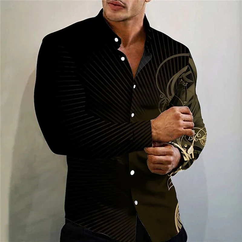 Vintage Fashion Oversized Shirts For Men Casual Striped Print Button Long Sleeve Top Men's Clothing Hawaiian Shirts and Blouses
Vintage Fashion Oversized Shirts For Men Casual Striped Print Button Long Sleeve Top Men's Clothing Hawaiian Shirts and Blouses