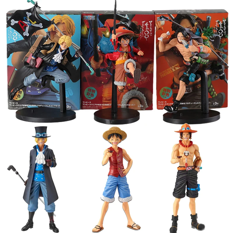 One Piece Monkey D Luffy Portgas Ace Sabo Anime Figure Three Brothers Running PVC Model Dolls Collectible Decoration Statue
One Piece Monkey D Luffy Portgas Ace Sabo Anime Figure Three Brothers Running PVC Model Dolls Collectible Decoration Statue