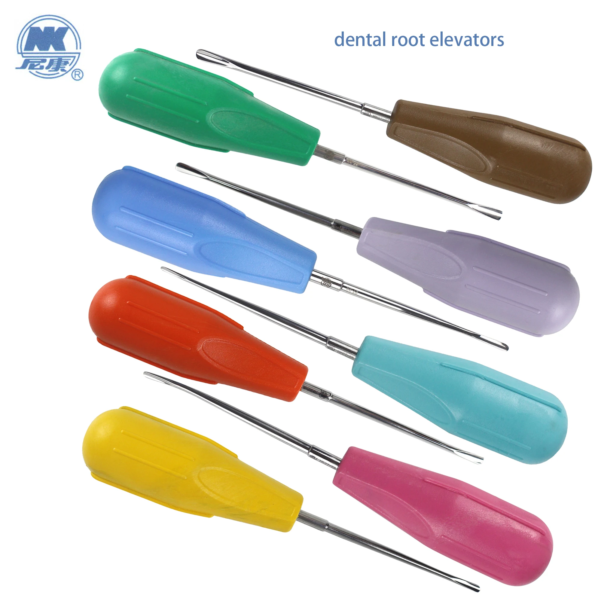 NK Dental Root Elevators Extraction Tappet Straight Head Elbow Reverse Angle Bend and Other Angle Dental Tools
NK Dental Root Elevators Extraction Tappet Straight Head Elbow Reverse Angle Bend and Other Angle Dental Tools