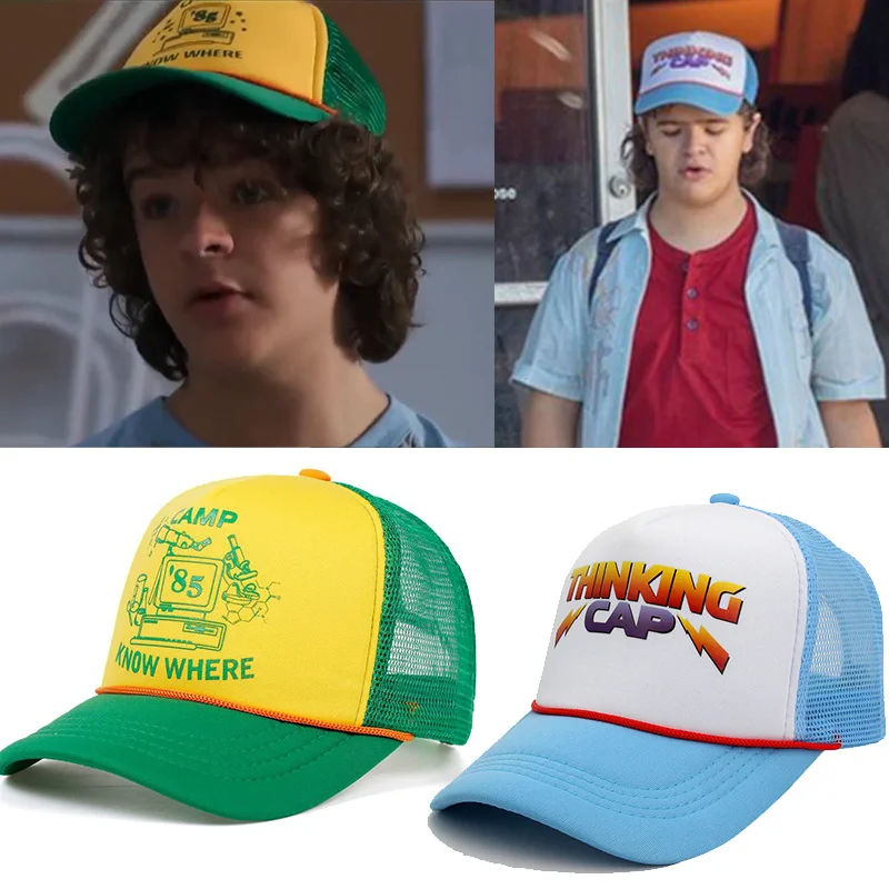 Stranger Think Camp Hat Cosplay Hat Dustin Baseball Retro Mesh Thinking Hats Adult Unisex Prop Accessories Hip Hop Caps
Stranger Think Camp Hat Cosplay Hat Dustin Baseball Retro Mesh Thinking Hats Adult Unisex Prop Accessories Hip Hop Caps
