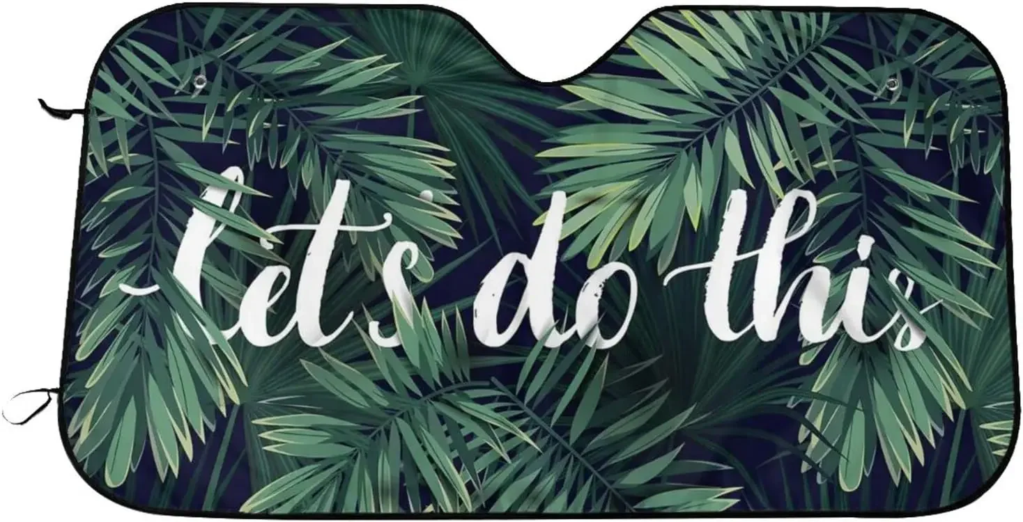 Автомобильный солнцезащитный козырек с тропическими листьями, Милые Складные солнцезащитные козыреки, защита от солнца на лобовое стекло, солнцезащитный козырек на лобовое стекло автомобиля 
Автомобильный солнцезащитный козырек с тропическими листьями, Милые Складные солнцезащитные козыреки, защита от солнца на лобовое стекло, солнцезащитный козырек на лобовое стекло автомобиля